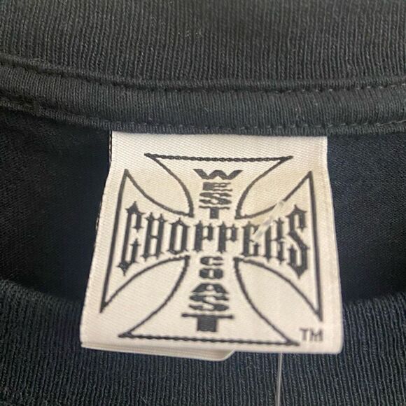 NEW West Coast Choppers JESSE JAMES AUTOGRAPH Black Tee XL Vintage Y2K - Picture 3 of 5